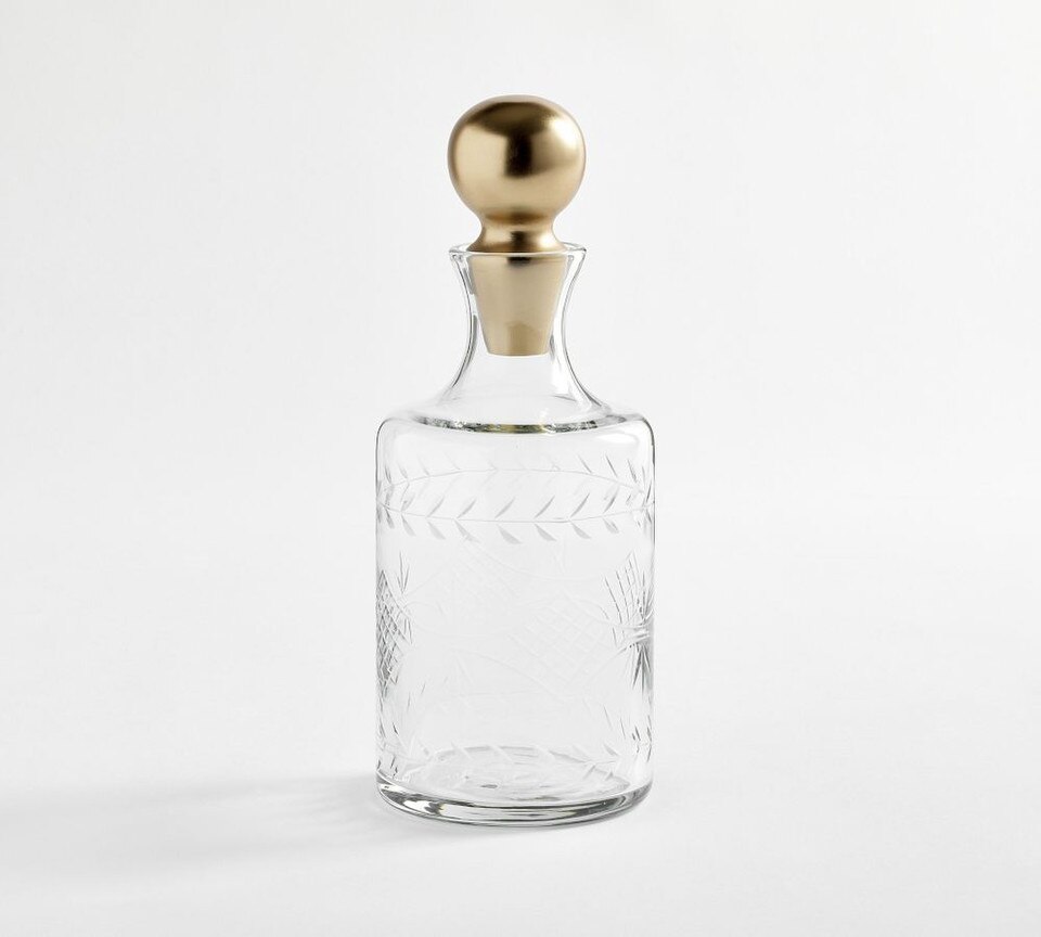 Zelda Etched Decanter Pottery Barn Australia